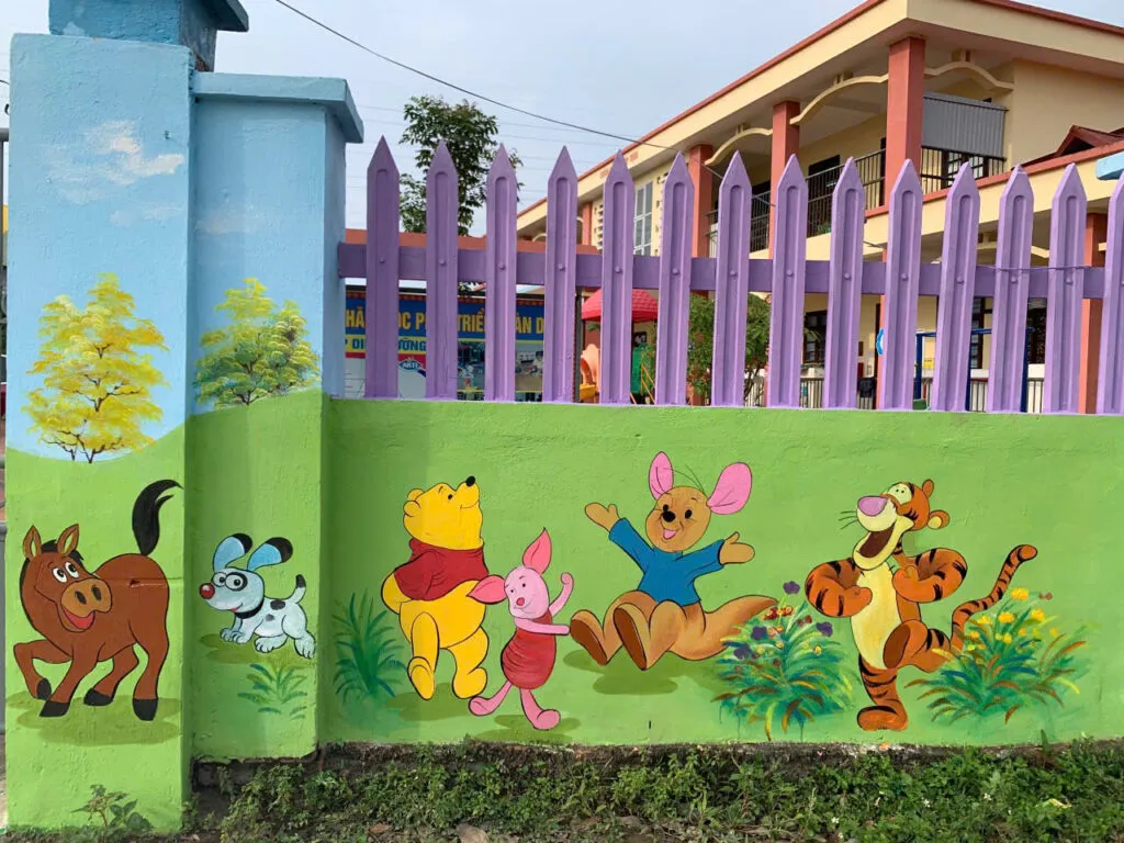 Tranh Mầm Non Trang Trí Tường Rào (2)